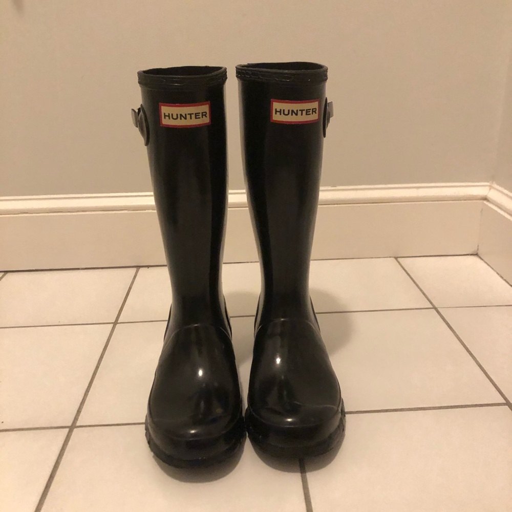 hunter women’s original tall gloss rain boots